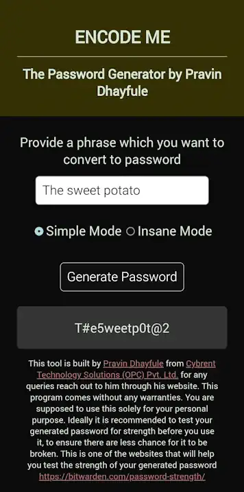 Encode Me Mobile App