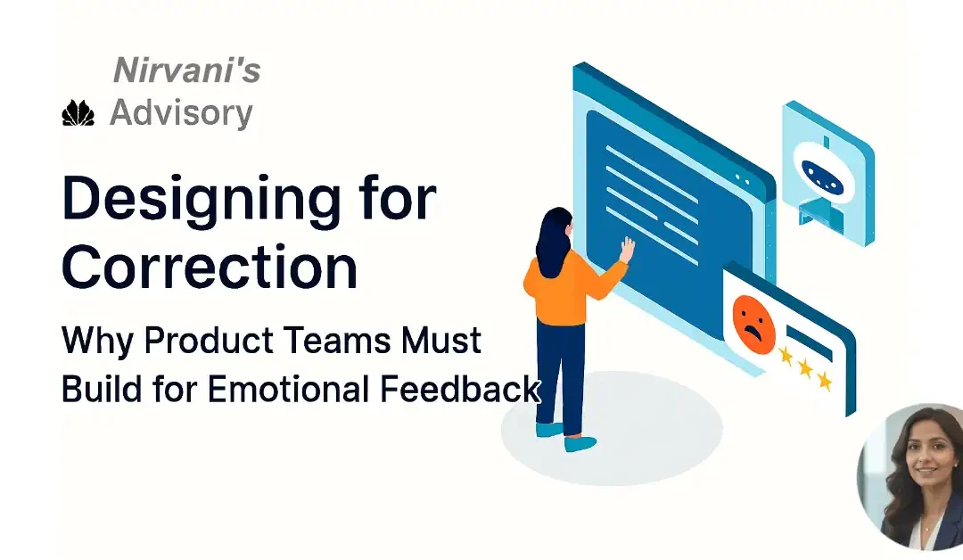 Designing for Correction: Why Product Teams Must Build for Emotional Feedback