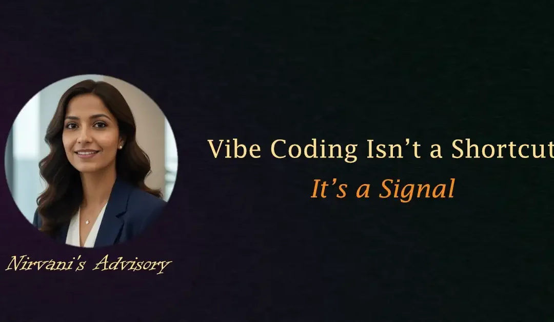 Vibe Coding Isn’t a Shortcut. It’s a Signal